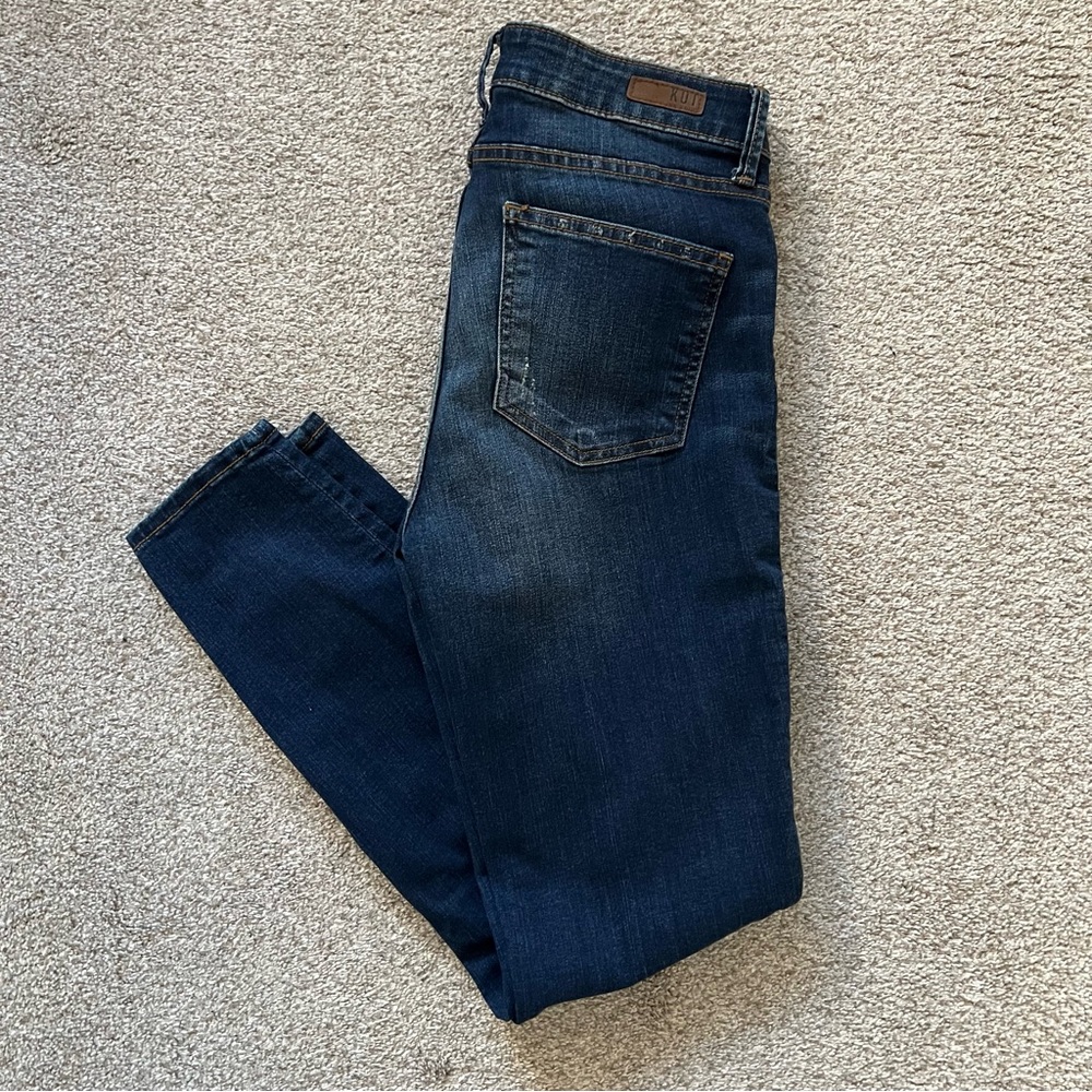 Kut from the kloth high rise toothpick skinny jeans